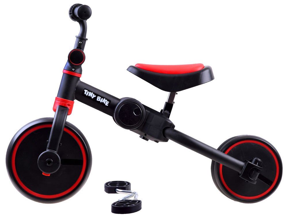 Detské odražadlo Tiny Bike 3v1, červená