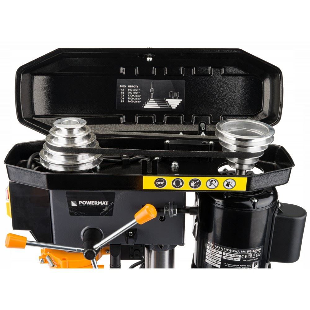 Stolová stojanová vŕtačka 1600W PM-WS-1600M - POWERMAT