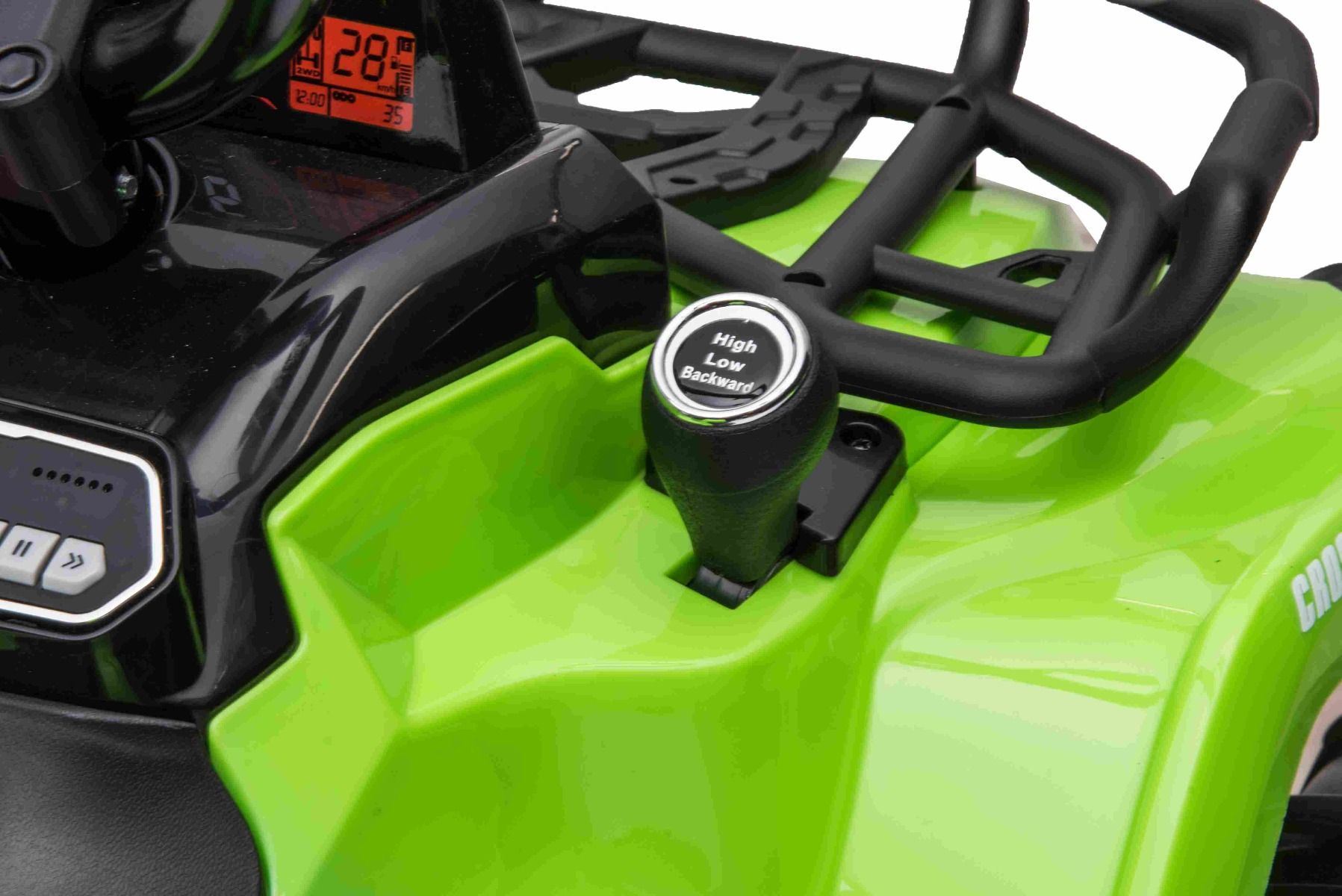 Elektrický QUAD SUPERPOWER 12V, zelený