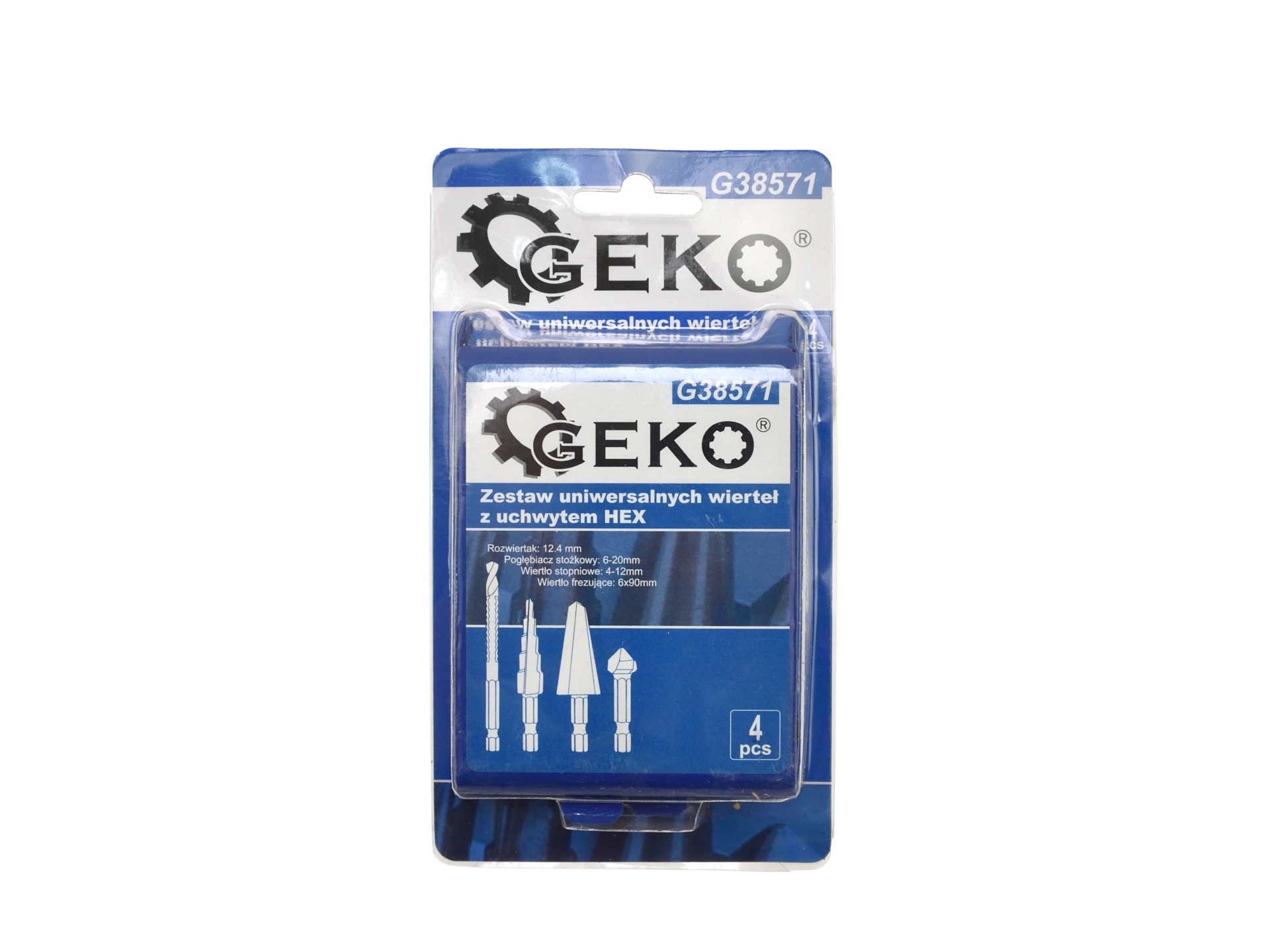 Viacstupňový vrták Hex 4ks - GEKO G38571