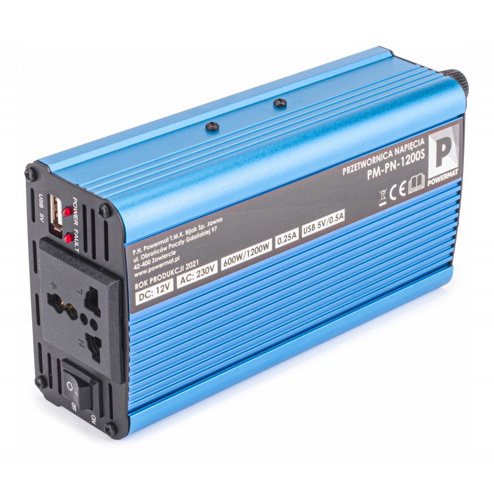 Menič napätia 12V/230 1200W PM-PN-1200S - POWERMAT