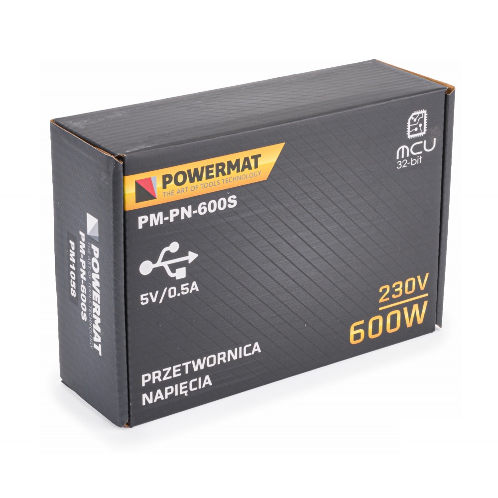 Menič napätia 12V/230V 600W PM-PN-600S - POWERMAT