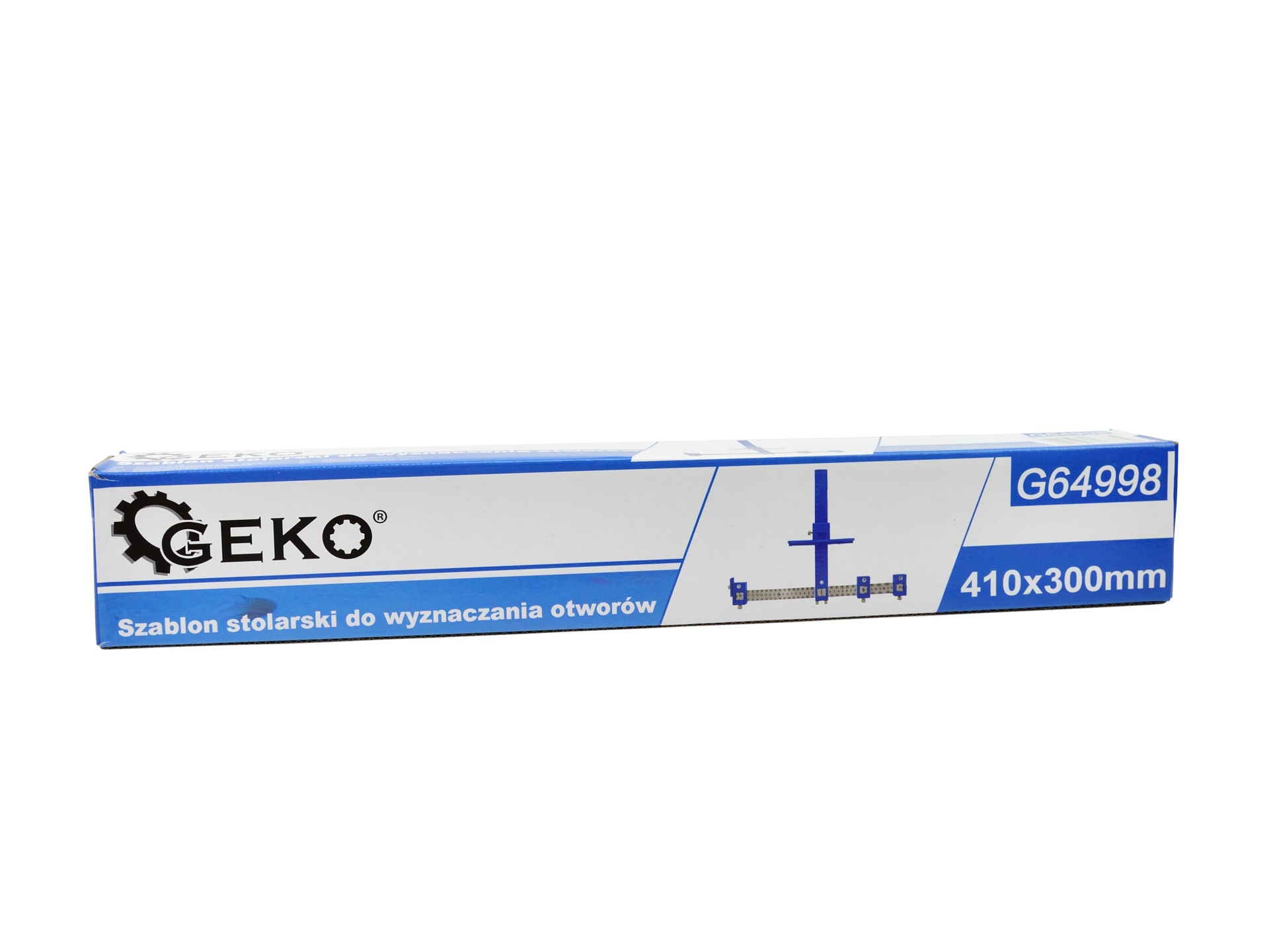 Stolárska šablóna na označovanie otvorov 410x300mm - GEKO G64998