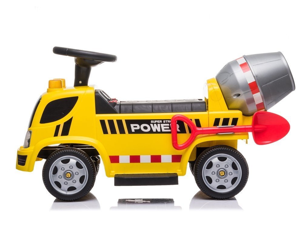 LeanToys  Odrážadlo miešačka betónu na batérie žlto-čierne