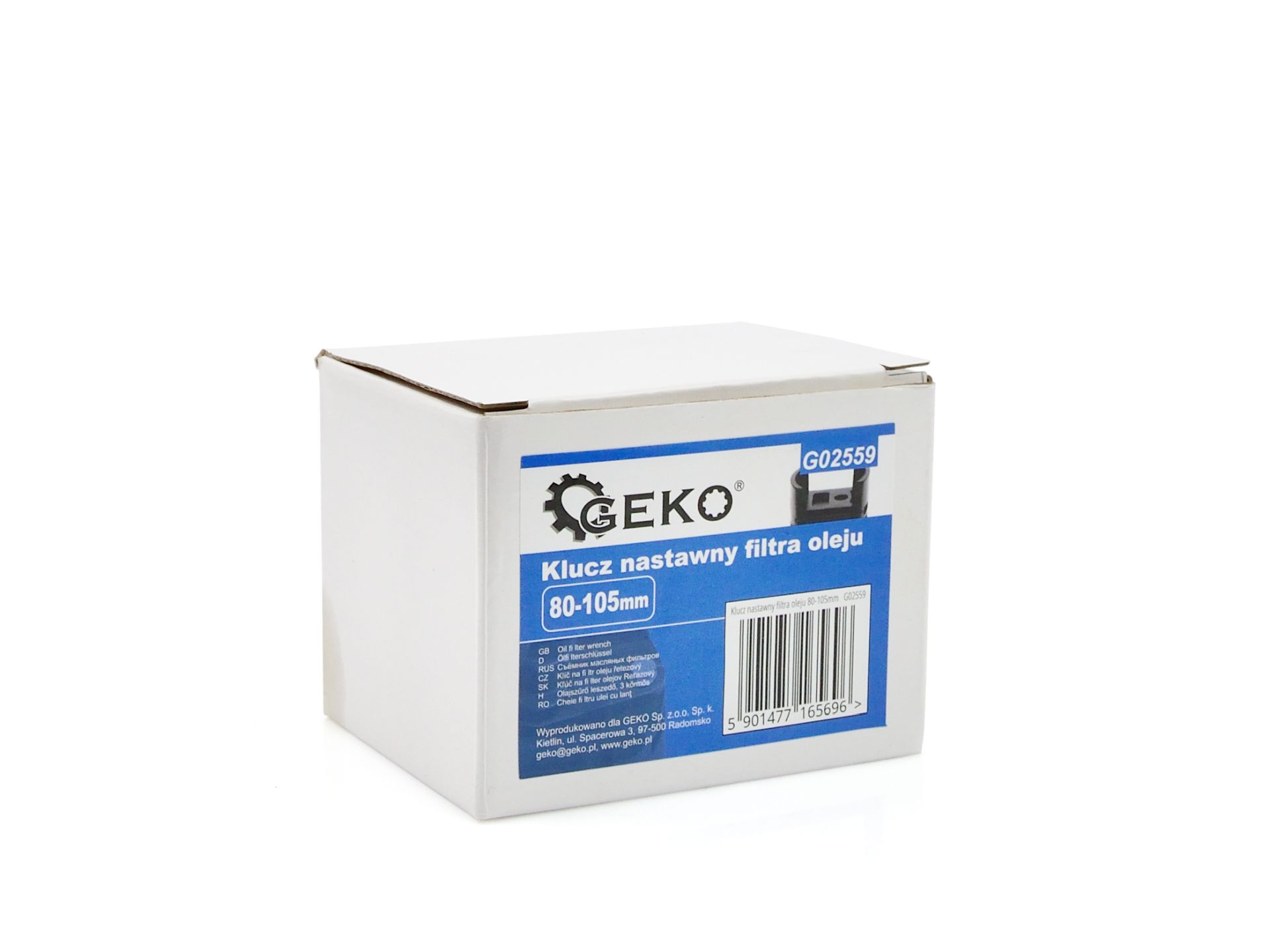 CR-Mo nastaviteľný kľúč na olejový filter 80-105mm, GEKO G02559