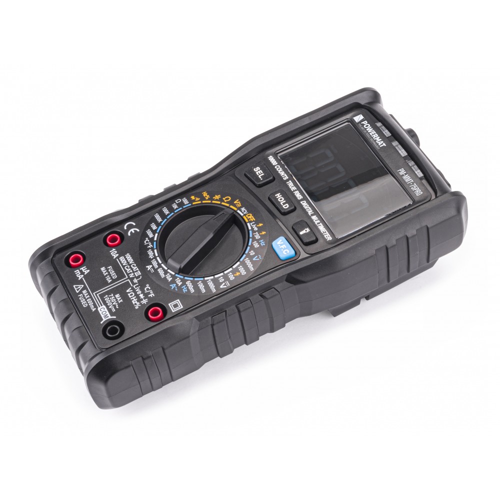 Digitálny multimeter LCD + LED svetlo PM-MMT-75PRO - POWERMAT