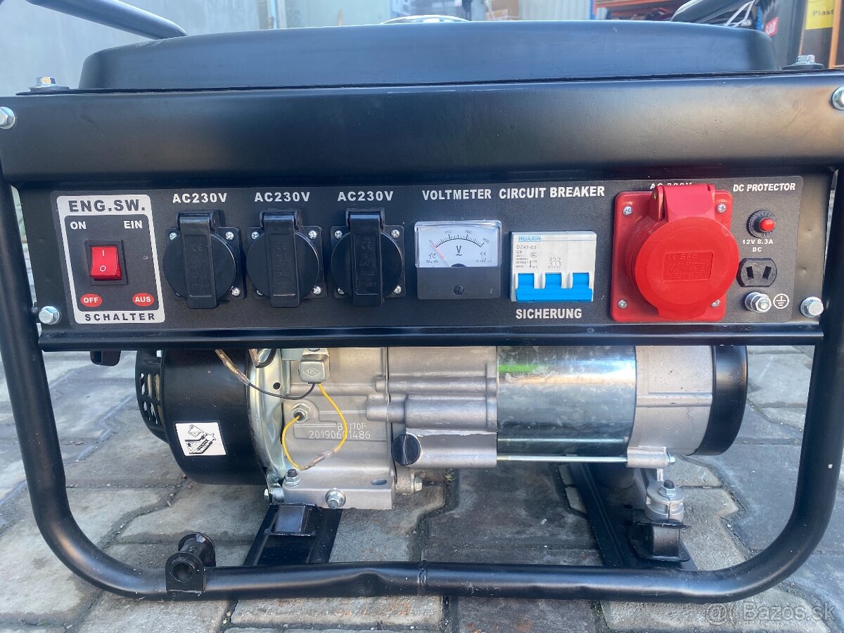 Elektrocentrála 3500W 4-takt 12/230/400 V s AVR - Keltin K00253, Použitý
