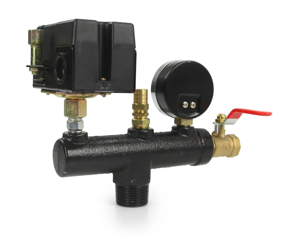 Tlakový spínač s manometrom 6-8 bar 400V - MAR-POL M806986