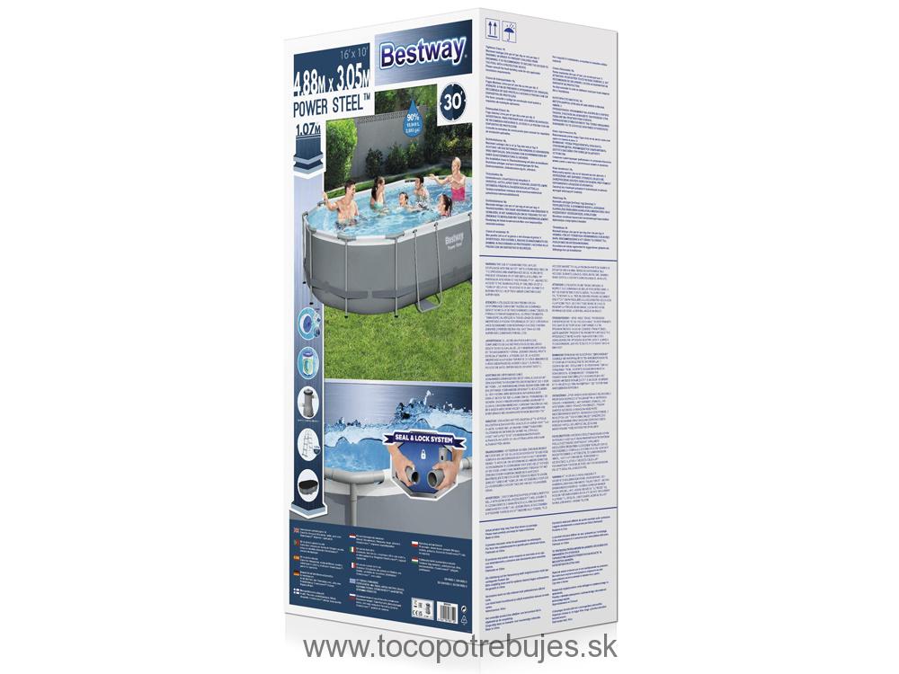 Bestway Power Steel 488 x 305 x 107 cm 56448