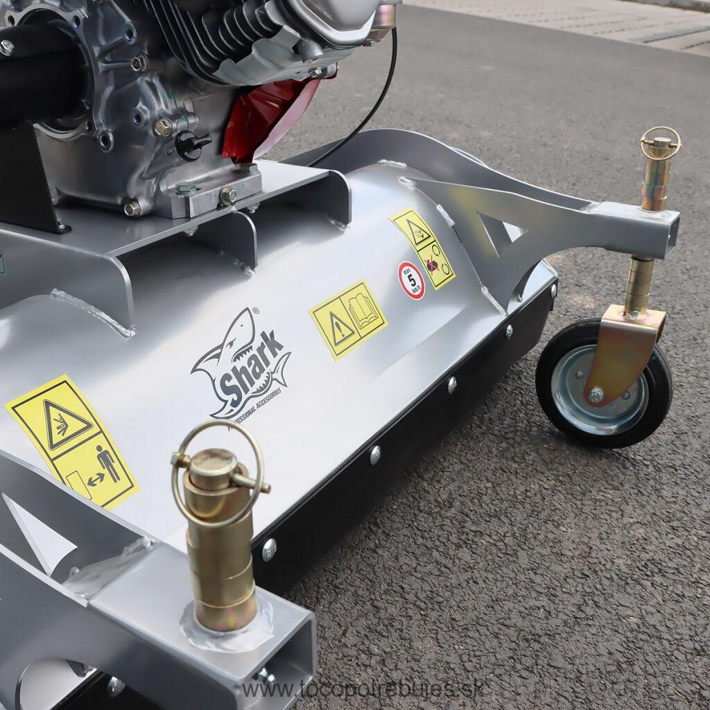 SHARK ATV čelný mulčovač 100cm s motorom HONDA GX 270, strieborná farba