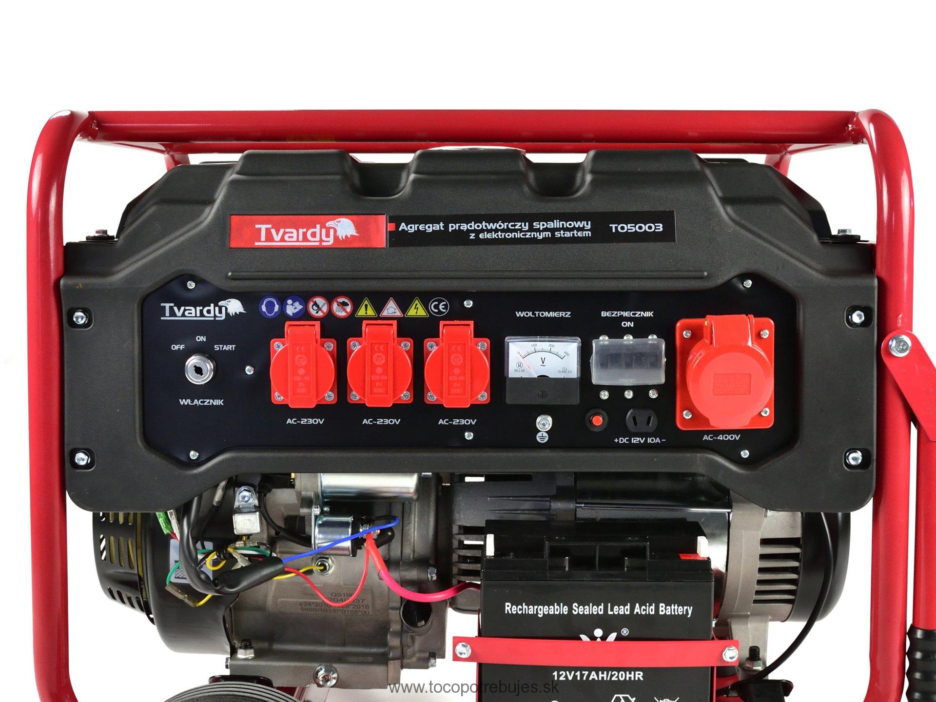 Elektrocentrála 15HP 6,6KW - Tvardy T05003