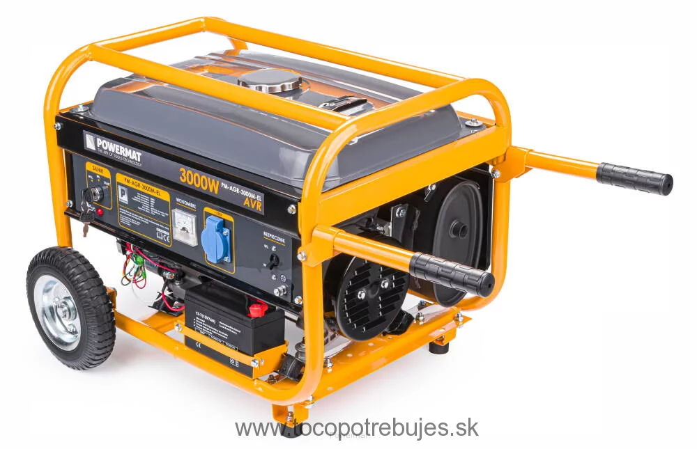 Elektrocentrála s el. štartom 3000W 230V PM-AGR-3000M-EL - POWERMAT