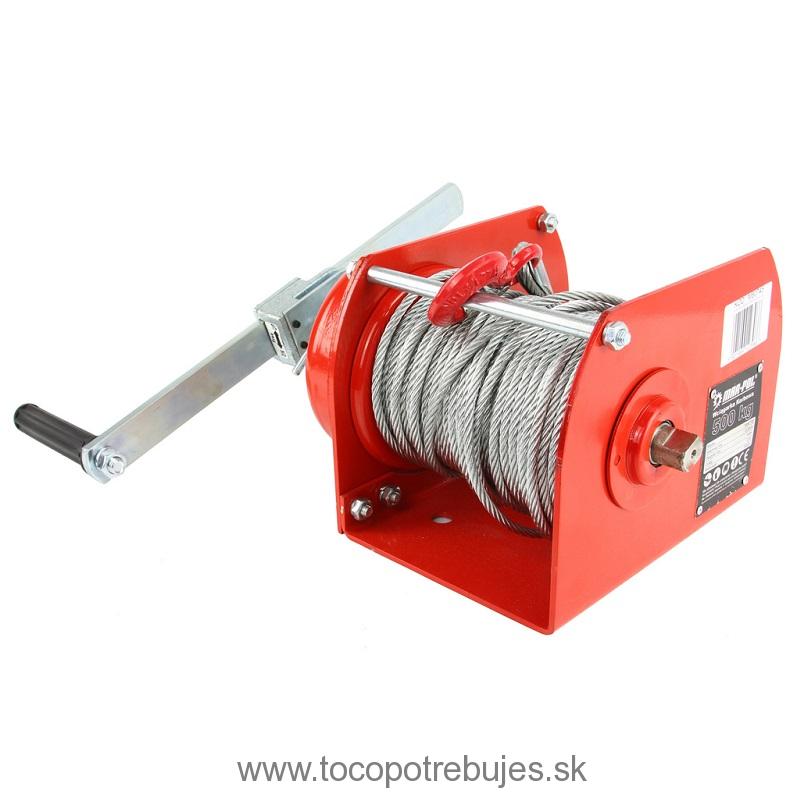 Ručný lanový navijak 500kg / 40m - MAR-POL M80745