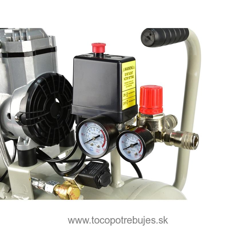 Bezolejový dvojpiestový kompresor 24L 980W - GEKO G80335