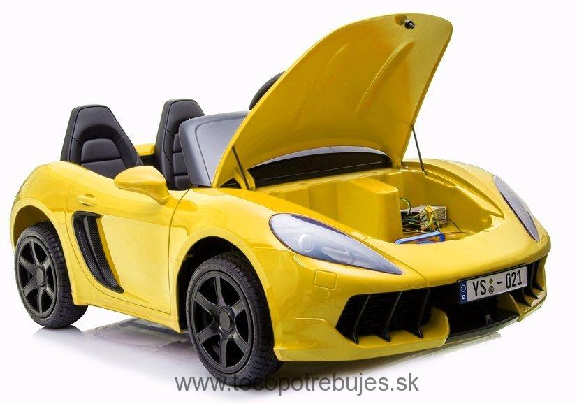 LeanToys Elektrické autíčko YSA021A, žltá lakované
