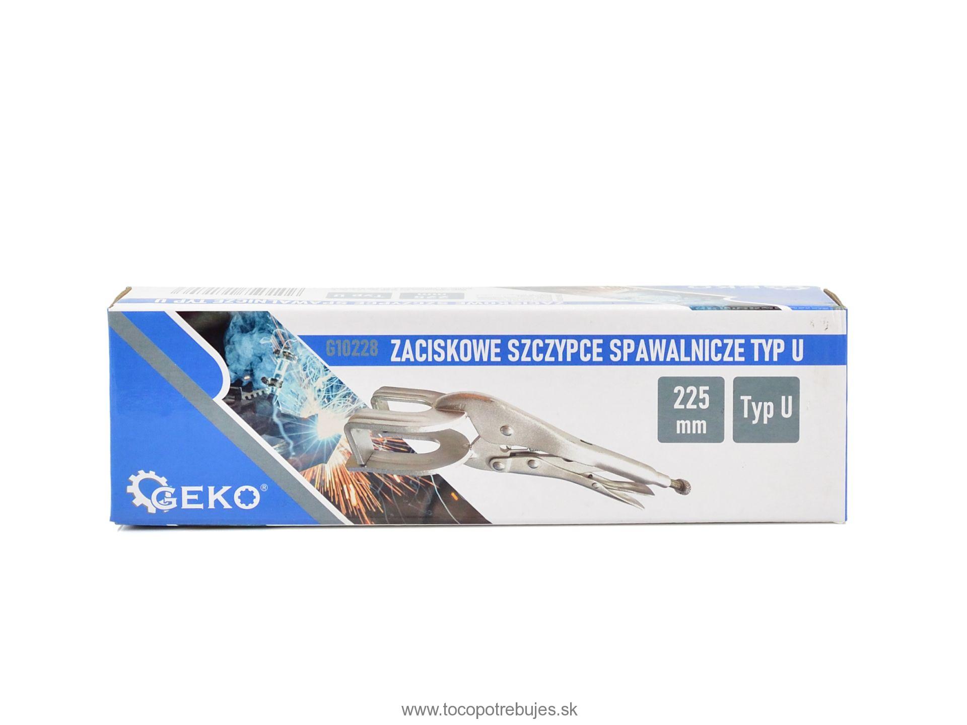 Samosvorné zváracie kliešte Morse'a 225mm U typ - GEKO G10228