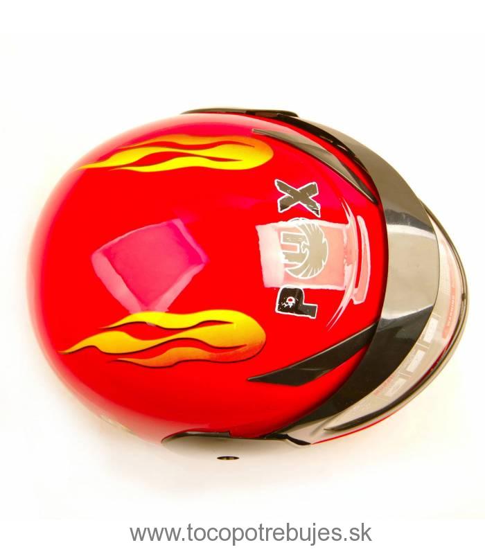 Moto prilba Sunway Kids Integral PHX Červená