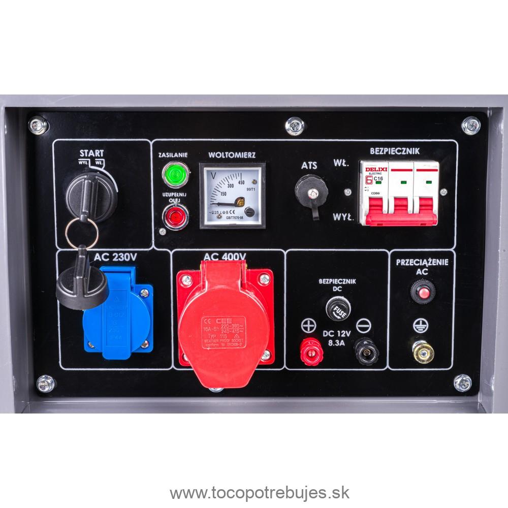 Dieselová elektrocentrála PM-AGR-6500MD s AVR - POWERMAT