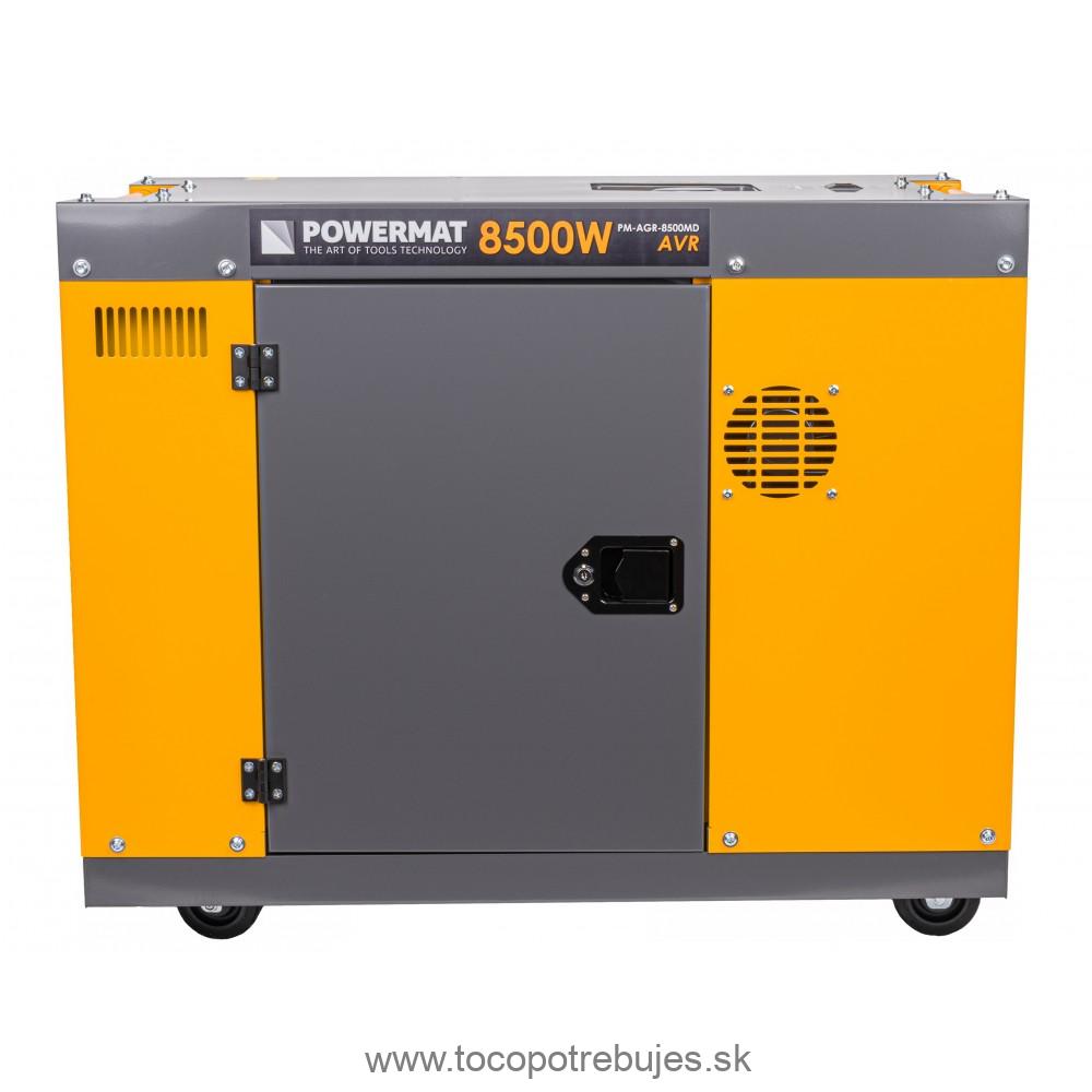 Dieselová elektrocentrála PM-AGR-8500MD s AVR + ATS- POWERMAT