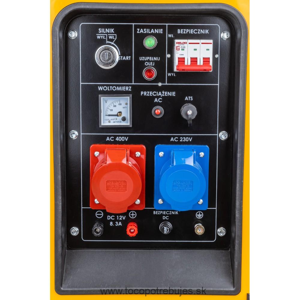 Dieselová elektrocentrála PM-AGR-10000MD s AVR + ATS - POWERMAT 