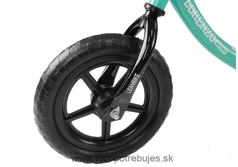LeanToys Odrážadlo Lorenzo Sport 12" tyrkysová l5274 