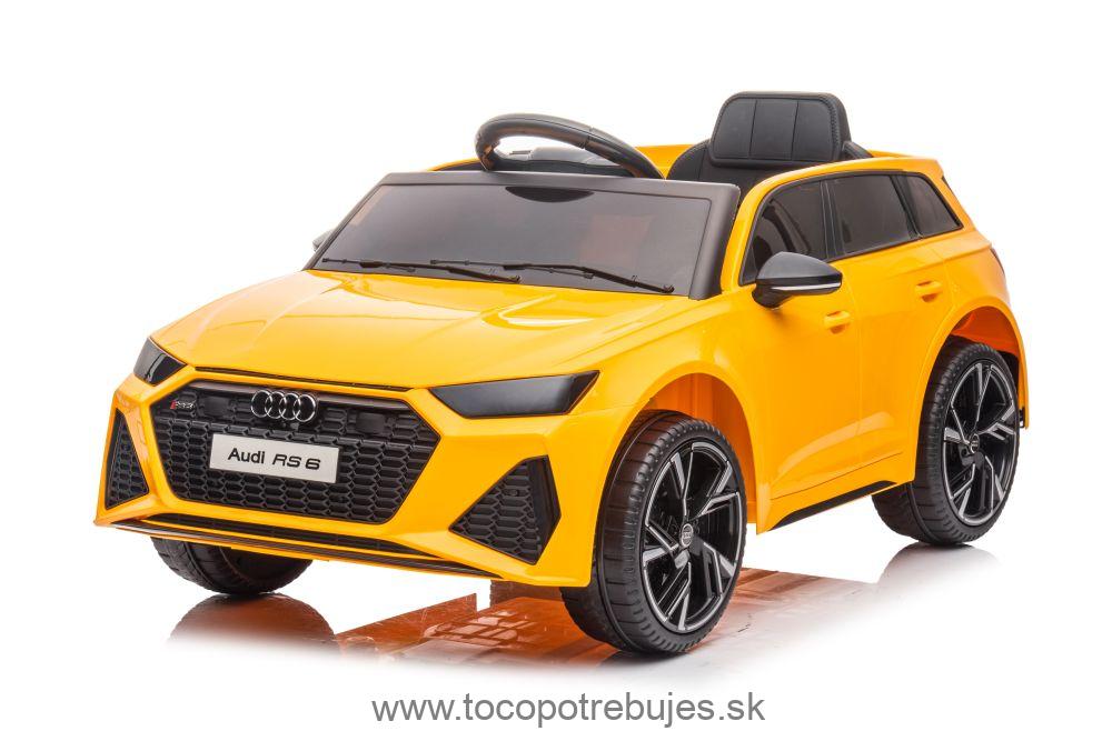 LeanToys Elektrické autíčko Audi RS6, žltá