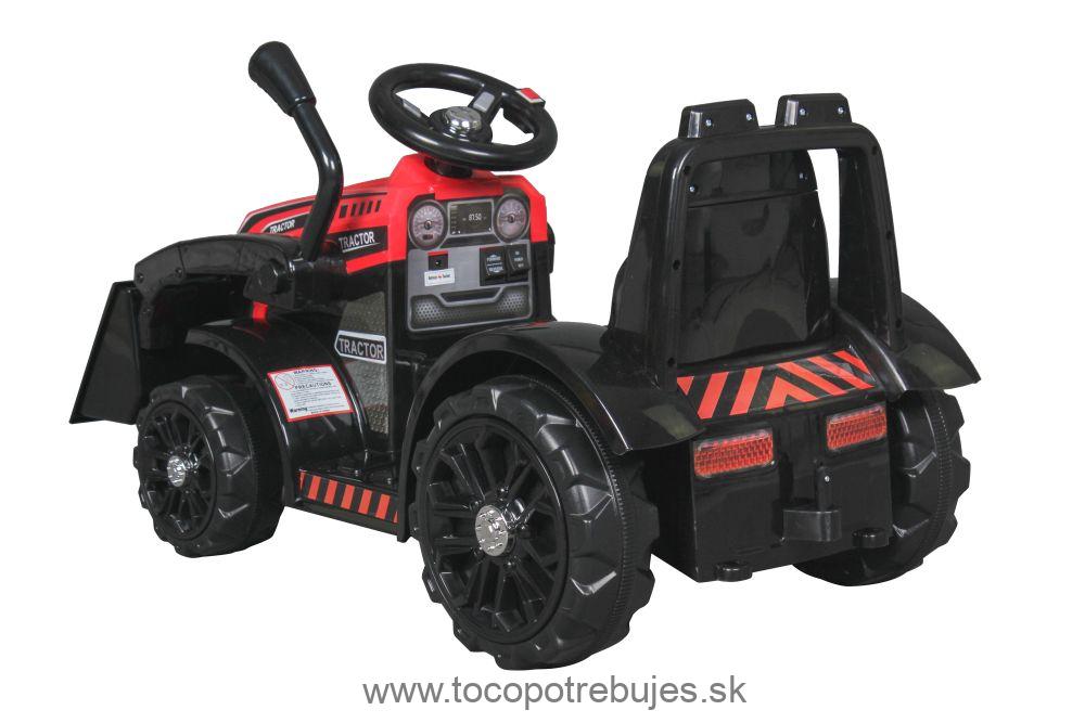 LeanToys Detský elektrický traktor ZP1001B s radlicou, červená