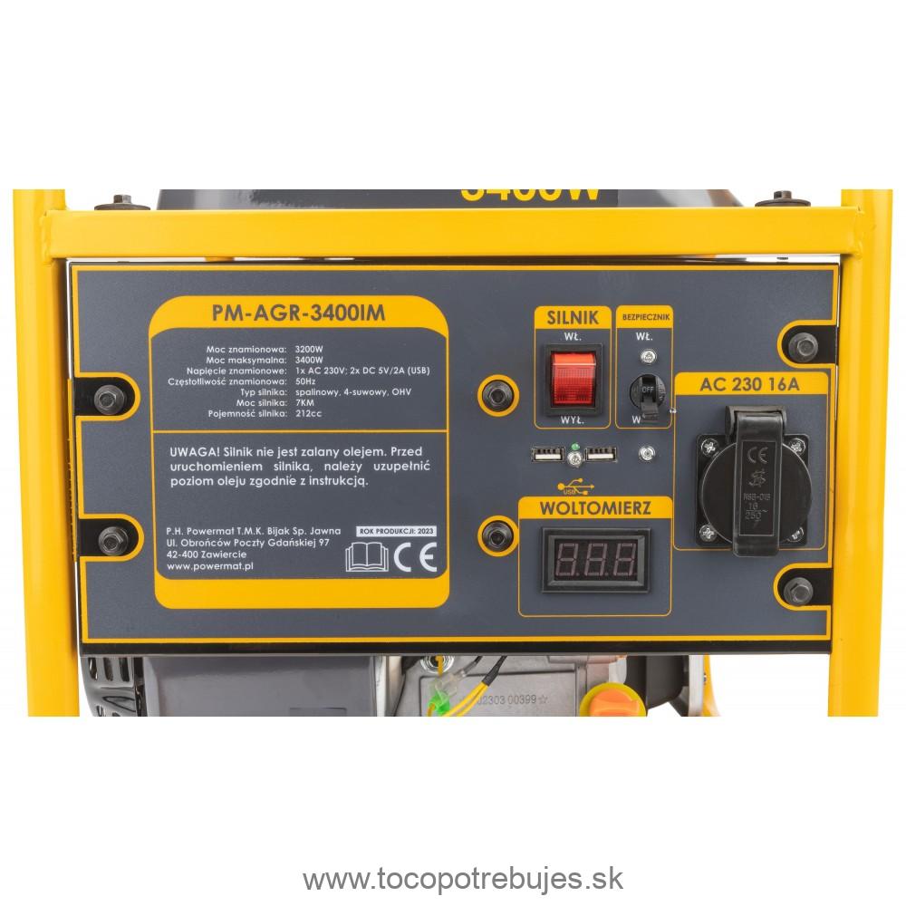 Elektrocentrála PM-AGR-3400IM s AVR - POWERMAT