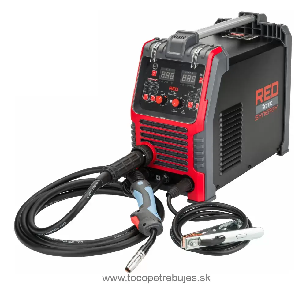 Invertorová zváračka RED TECHNIC RTMSTF0002 Migomat MIG MAG MMA TIG LIFT 250A Synergy