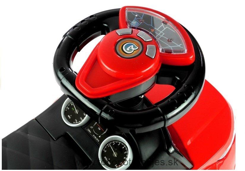 LeanToys Detské odrážadlo 613W červená + biele svetlá L2889 