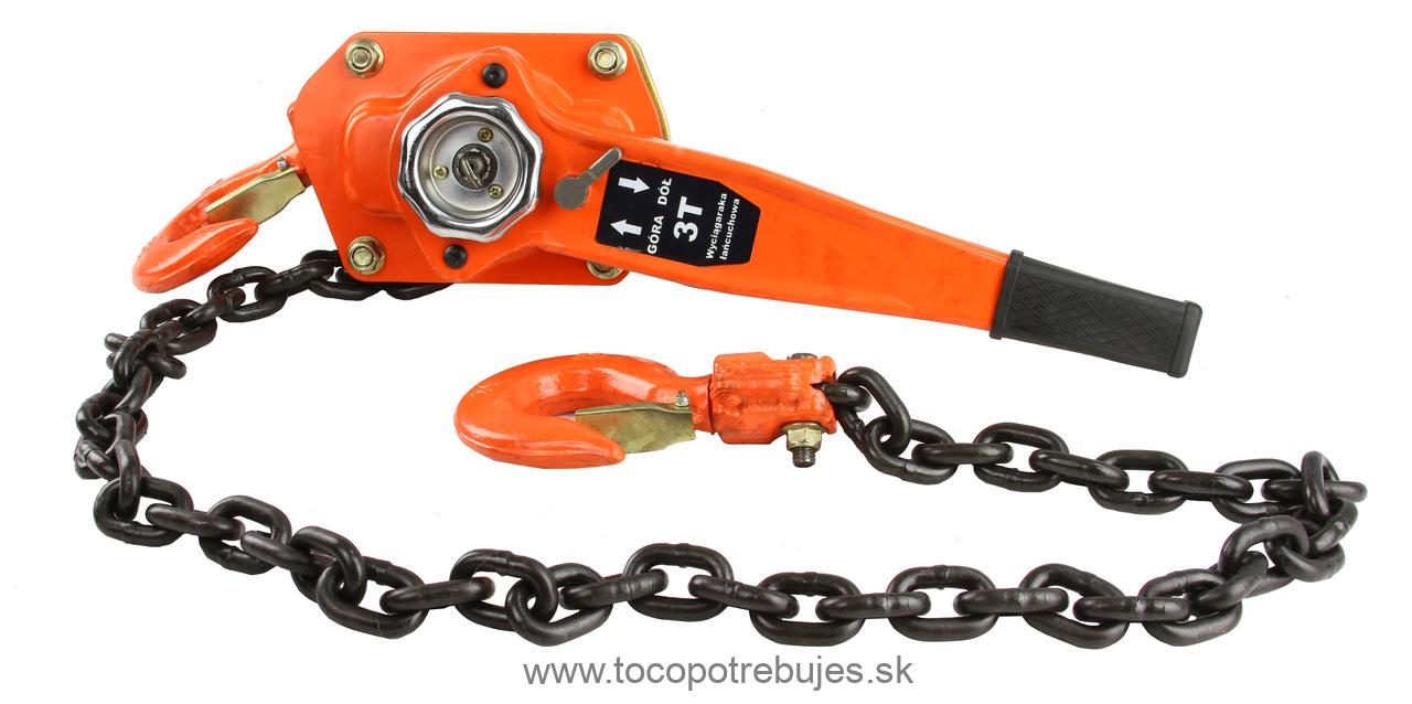 Reťazový navijak s račňou 3T M80750 - MAR-POL