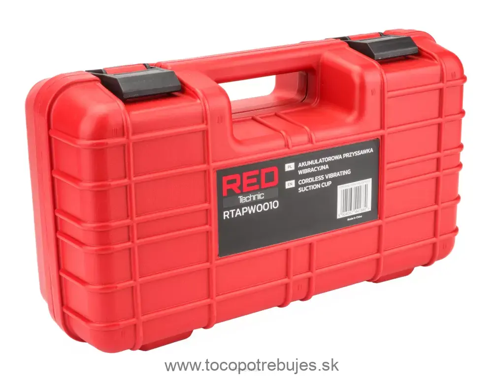 AKU vibračná prísavka na obklady a dlažbu 18V RTAPW0010 - RED TECHNIC