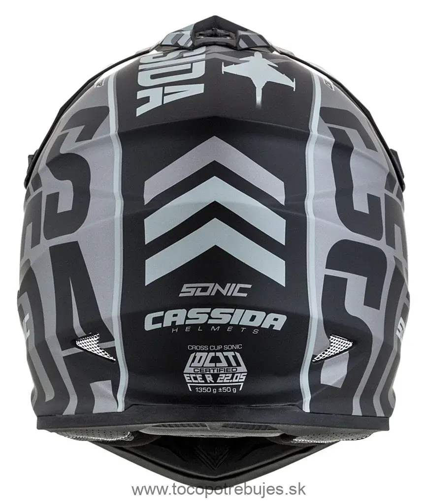 CASSIDA prilba Cross Cup Sonic Junior detská, šedá