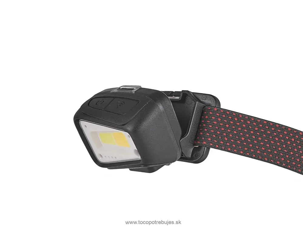Čelovka s pohybovým senzorom, COB LED 5W+3W, 520lm, USB nabíjanie - Tvardy T00951
