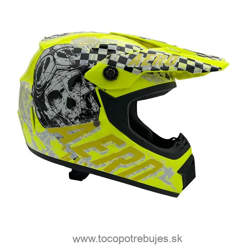 Detská helma Skeleton Yellow