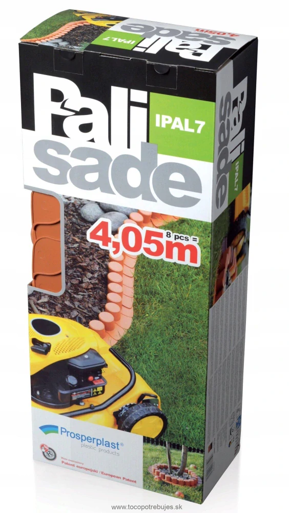 Prosperplast Palisáda IPAL7 4,05 m Šedá