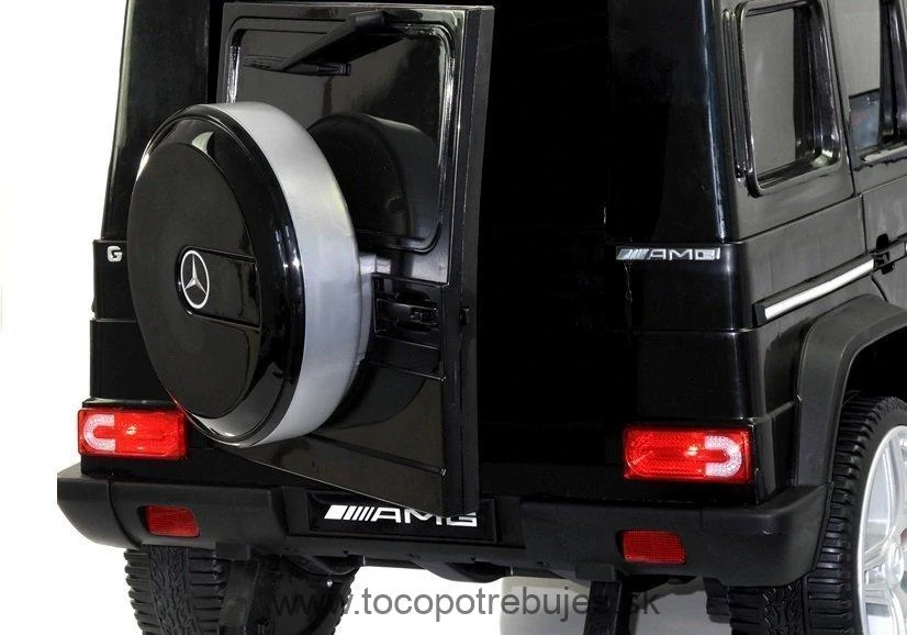 LeanToys l2517 EXTRA veľké elektrické autíčko Mercedes G65 AMG, 2x45W motor, čierna