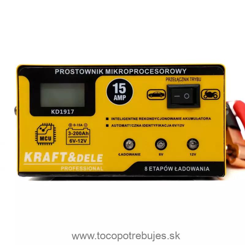 Nabíjačka mikroprocesorová 15AMP - Kraft&Dele KD1917