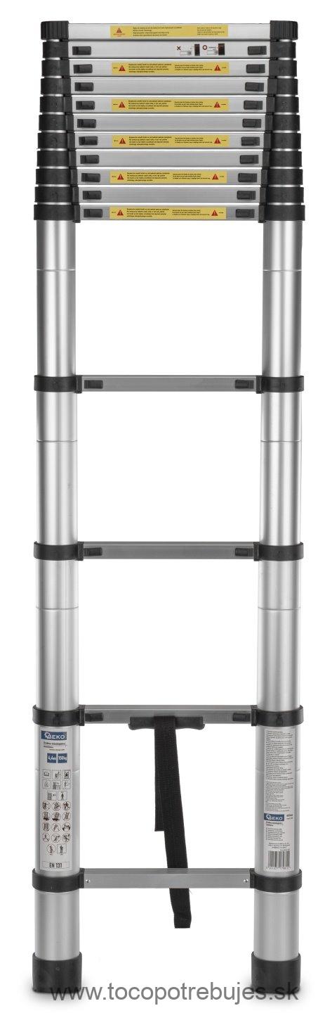 Hliníkový teleskopický rebrík 4,4m 150kg - GEKO G02446