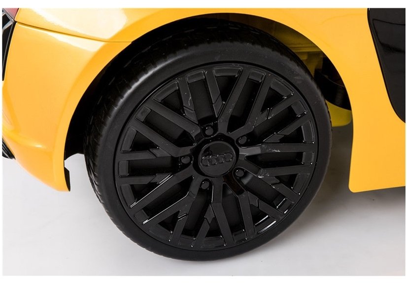 LeanToys Elektrické autíčko Audi R8, 2x45W motor, žlté