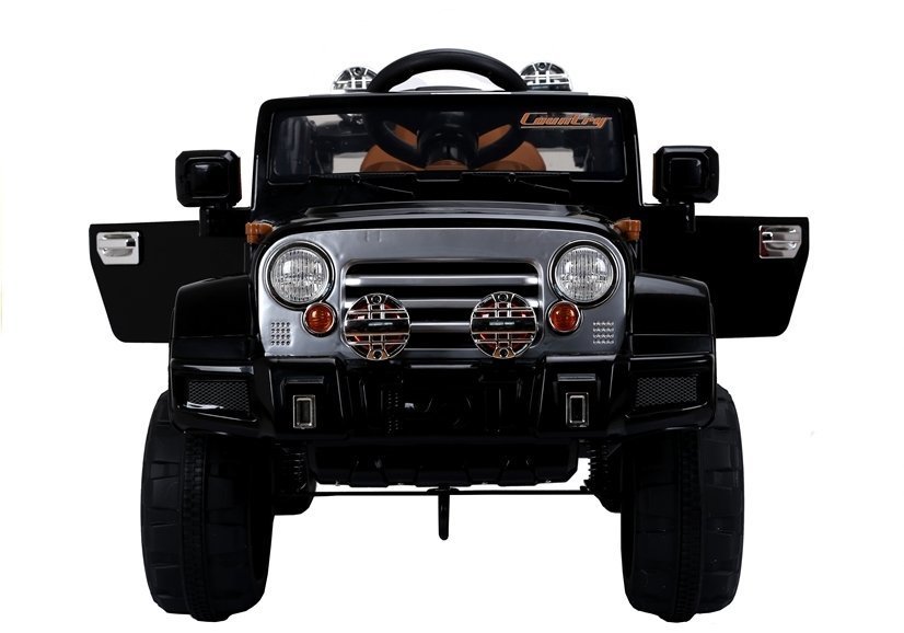 LeanToys Elektrické autíčko JEEP JJ245 - čierny, 2x45W, predné LED svetlá, MP3, 2.4GHz DO