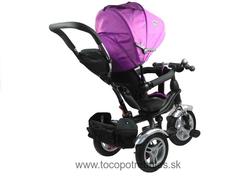 Leanbike Detská trojkolka 2v1 PRO500, nafukovacie kolesá, otočné sedadlo