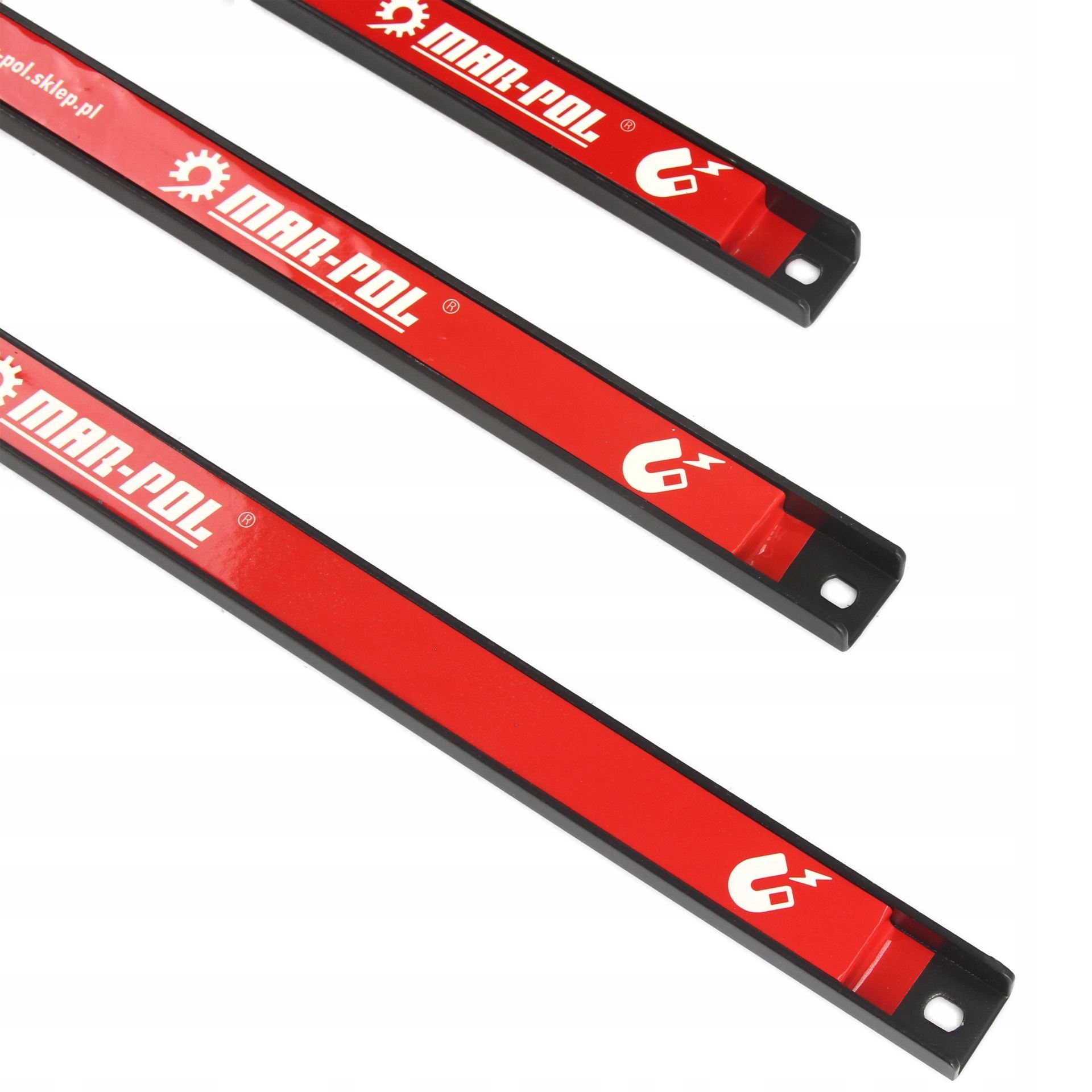 Magnetické lišty na náradie MAR-POL, 3- dielna sada 23,37,48 cm - M66851