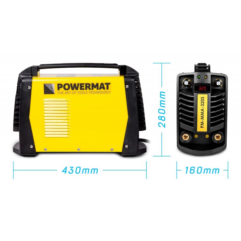 Invertorová zváračka 320A PM-MMA-320S - POWERMAT