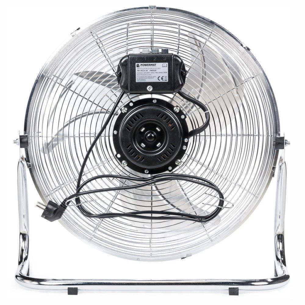 Podlahový ventilátor 45 cm 200W - POWERMAT PM-INOX-45