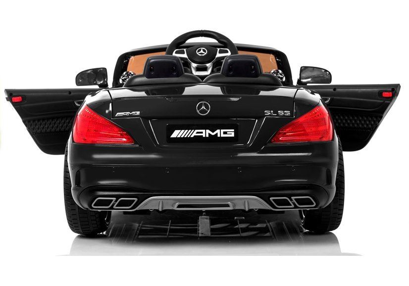 LeanToys Elektrické autíčko L7287  Mercedes SL65, čierne lakované