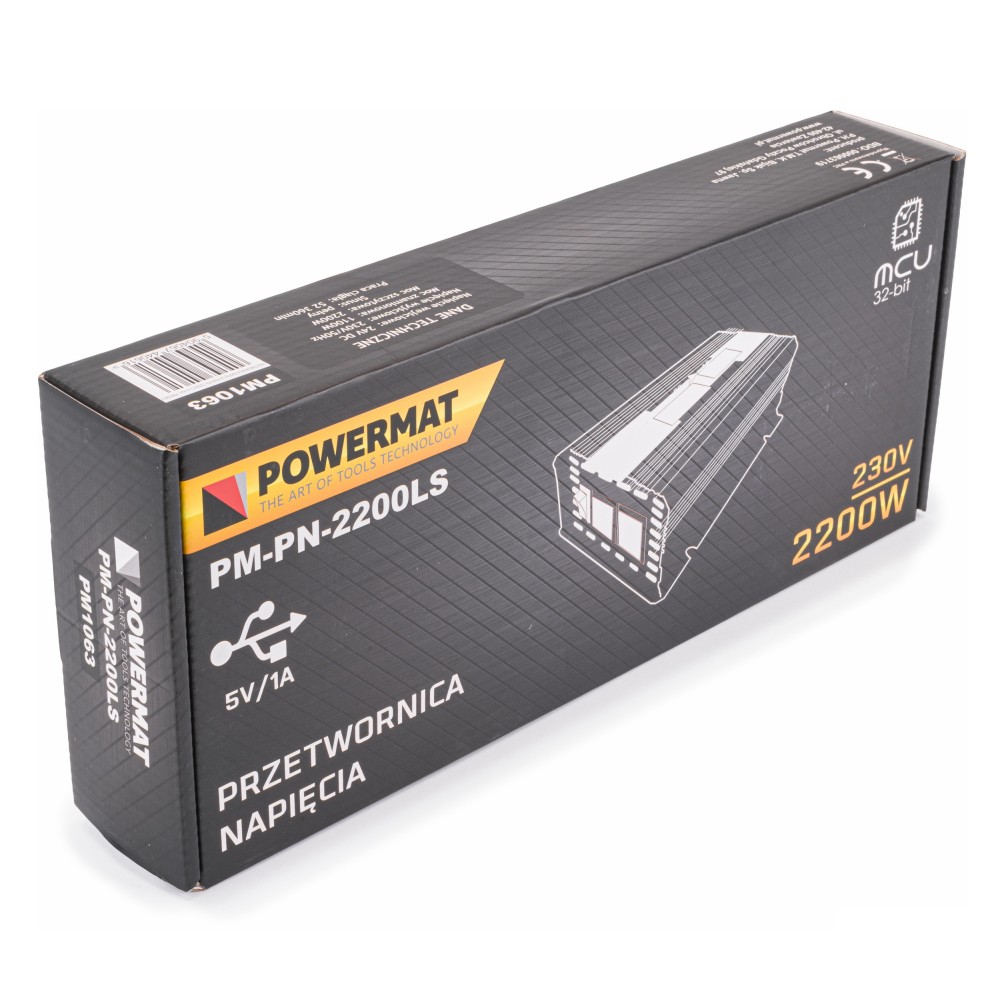 Menič napätia 24V/230V 2200W LCD PM-PN-2200LS - POWERMAT