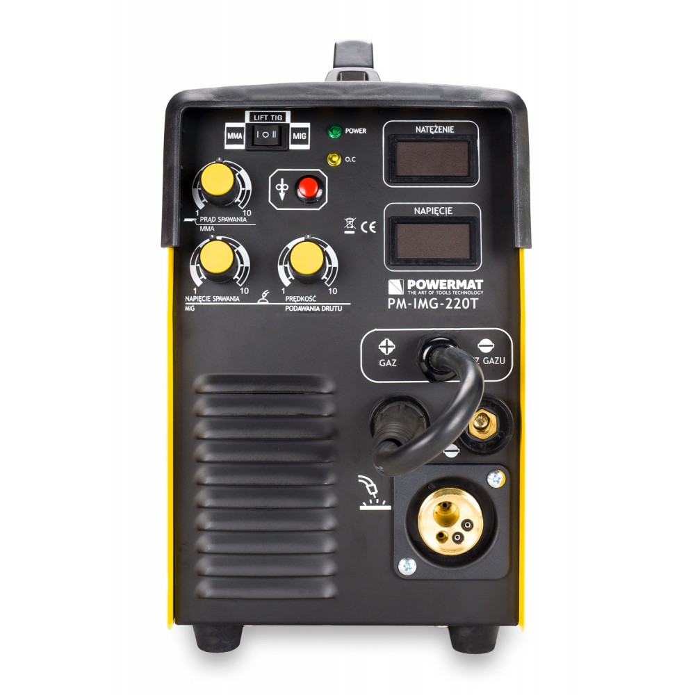 Powermat PM-IMG-220T INVERTOROVÁ ZVÁRAČKA zvárací invertor migomat 220A MIG/ MAG/TIG/MMA
