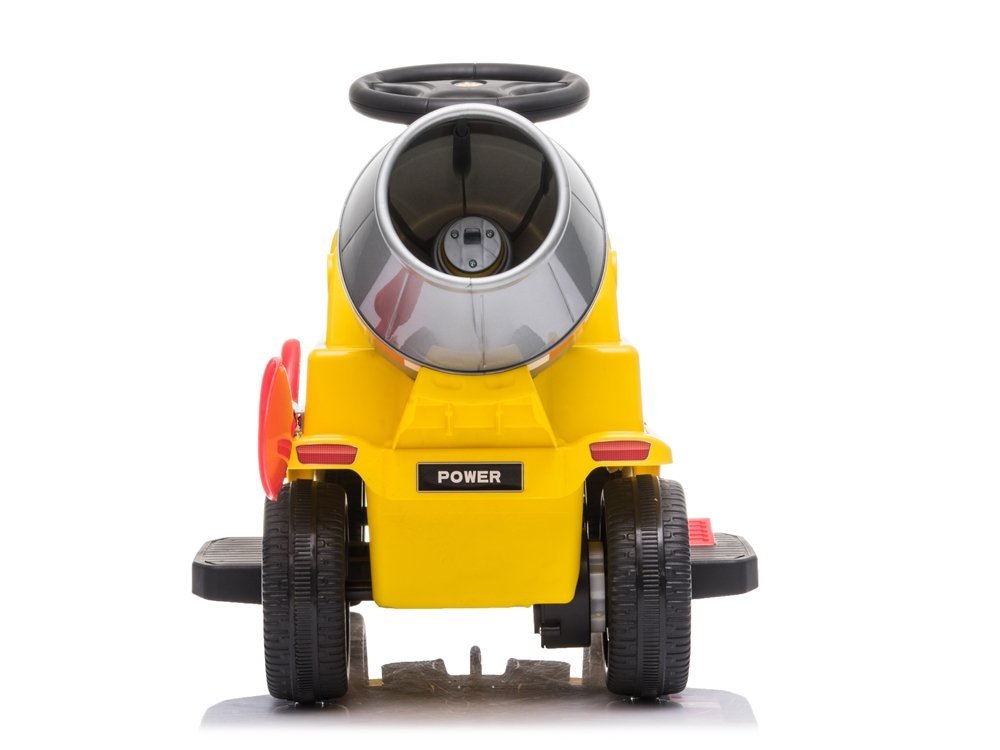 LeanToys  Odrážadlo miešačka betónu na batérie žlto-čierne