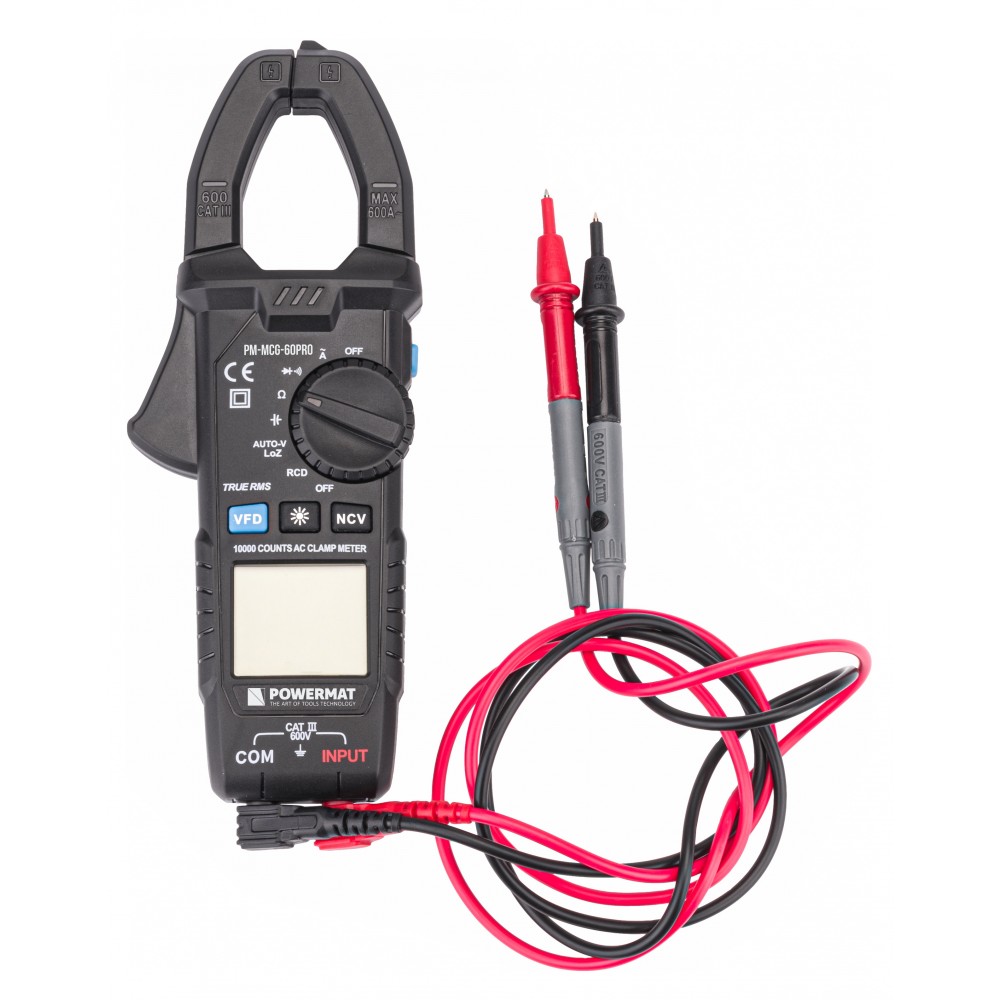 Kliešťový multimeter RCD 600A PM-MCG-60PRO - POWERMAT